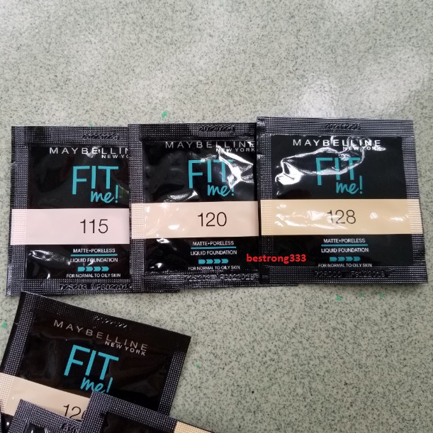 [MẪU THỬ] Kem Nền Mịn Nhẹ Kiềm Dầu Fit Me Maybelline New York Matte Poreless Foundation 1.5ml | BigBuy360 - bigbuy360.vn