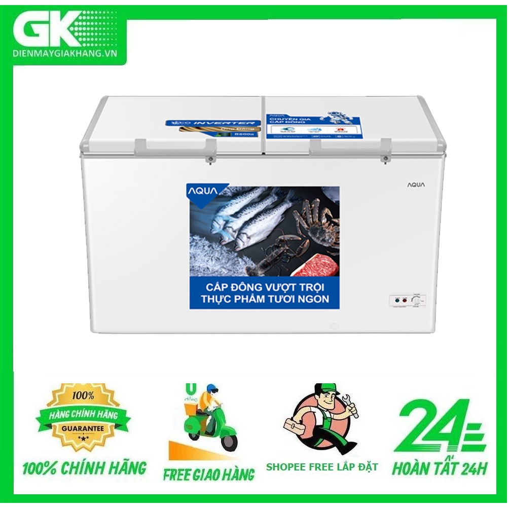 AQF-C4202E MIỄN PHÍ CÔNG LẮP ĐẶT Tủ đông AQUA Inverter 295 lít AQF-C4202E