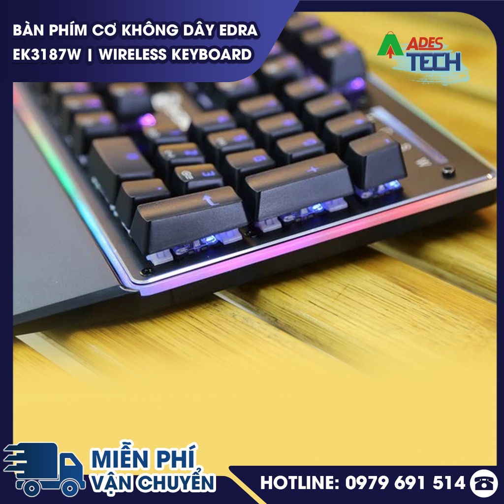Bàn phím quang cơ Gaming EDRA EK308 RGB Plus - Bảo hành 24 tháng