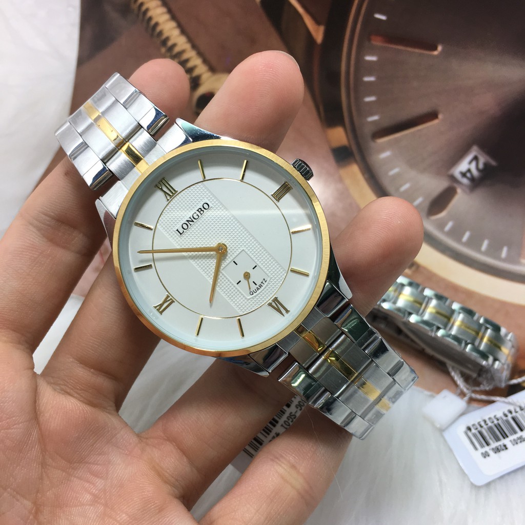 Đồng hồ Longbo cặp đôi - kim nhỏ chạy giây - LBK02