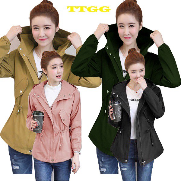 áo khoác kaki nữ thắt eo giá tốt 170