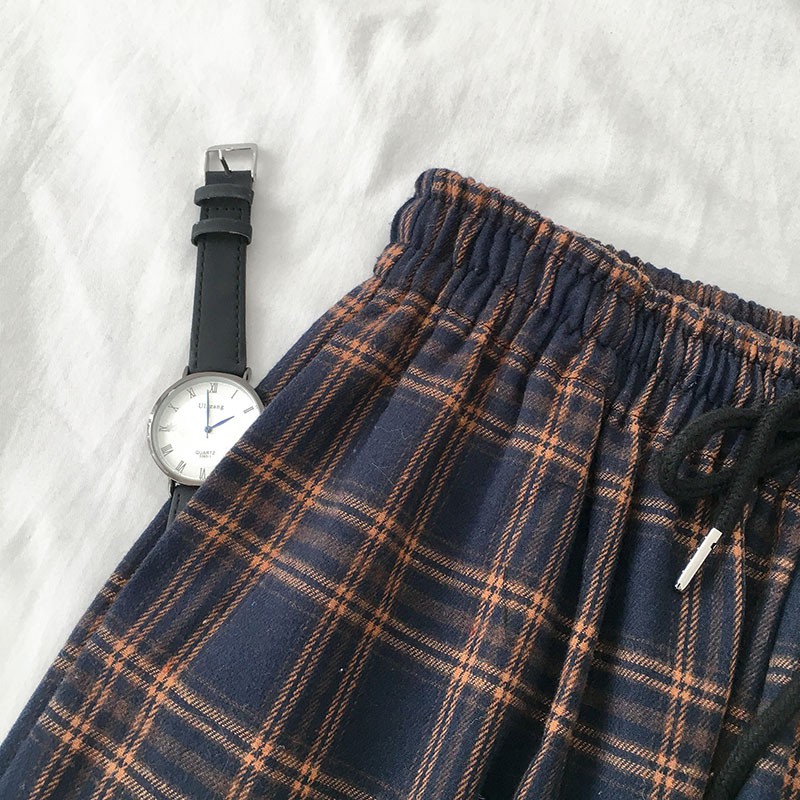 Order | Quần kẻ sọc dáng suông retro H1132 | BigBuy360 - bigbuy360.vn