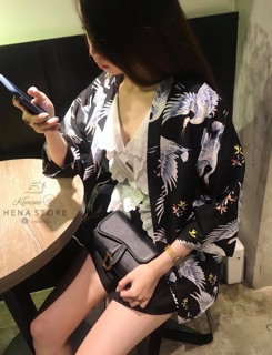 Kimono Hạc Xanh new
