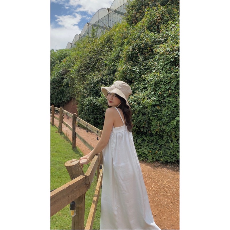 Đầm maxi 2 dây suông