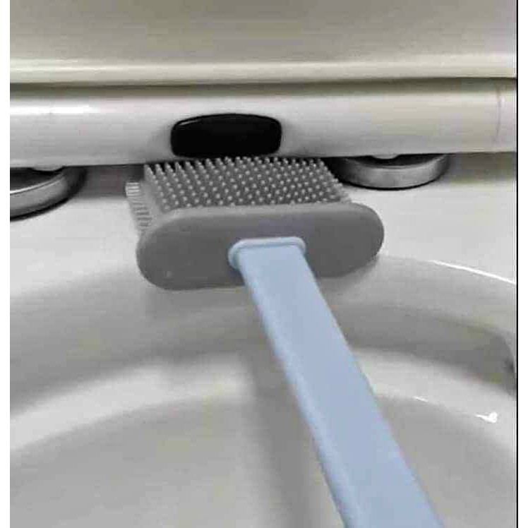 Cọ Bồn Cầu Toilet Nhà Vệ Sinh Cao Cấp Kèm Giá Cắm Chổi Silicon