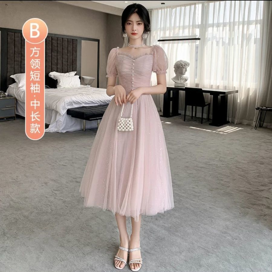 Đầm Phù Dâu Thiết Kế Mới Xinh Xắn Thời Trang Dành Cho Nữ