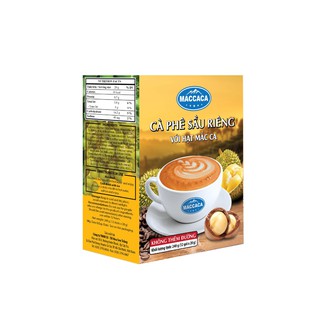 Cafe sầu riêng với hạt mắc ca / maccaca