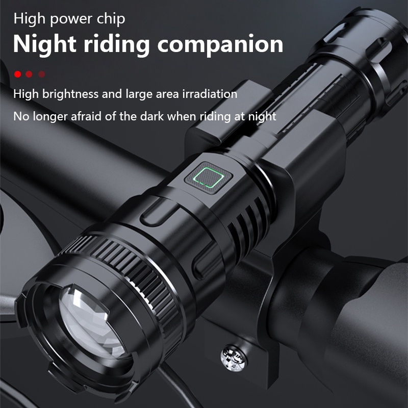 Đèn Pin LED P120 5000 Lumen 3 Chế Độ Siêu Sáng Chống Thấm Nước Tiện Dụng