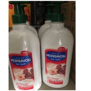 Sữa tắm MONSAVON hương hoa dâm bụt và quả lựu đỏ