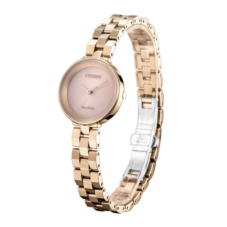 Đồng Hồ Nữ Citizen Dây Thép Không Gỉ EW5503-59W - Mặt Vàng Hồng (Sapphire)