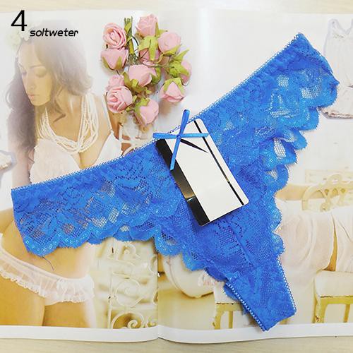 Quần lót nữ dáng chữ T thiết kế ren phối G-string thời trang quyến rũ