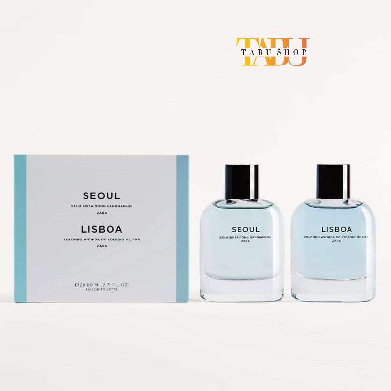 Nước hoa ZARA SEOUL 80 ML + LISBOA 80 ML