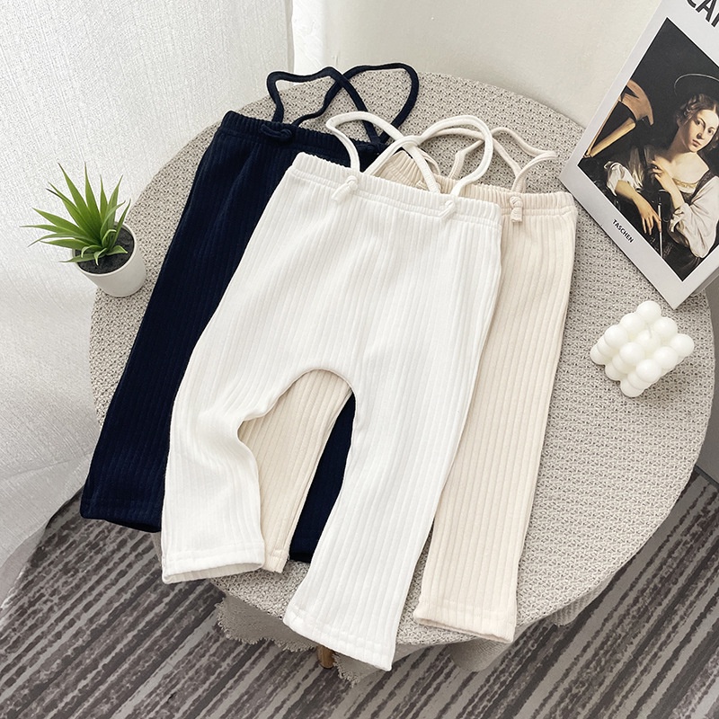 Quần legging dài ôm dáng bảo vệ bụng thời trang mùa thu đáng yêu dành cho trẻ em