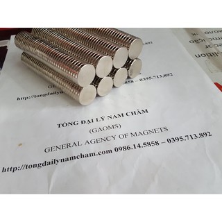 Nam châm đất hiếm lực hút mạnh 20x2mm
