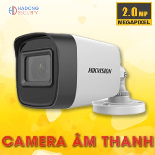 Camera 2MP Hikvision Âm thanh DS-2CE16D0T-ITFS Ngoài trời Hồng ngoại 20m