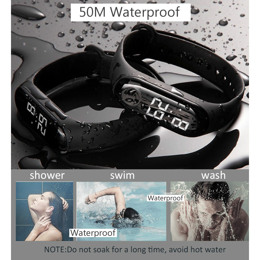 Mới Đồng Hồ Điện Tử Dây Silicone Chống Nước Cho Nam Và Nữ | BigBuy360 - bigbuy360.vn