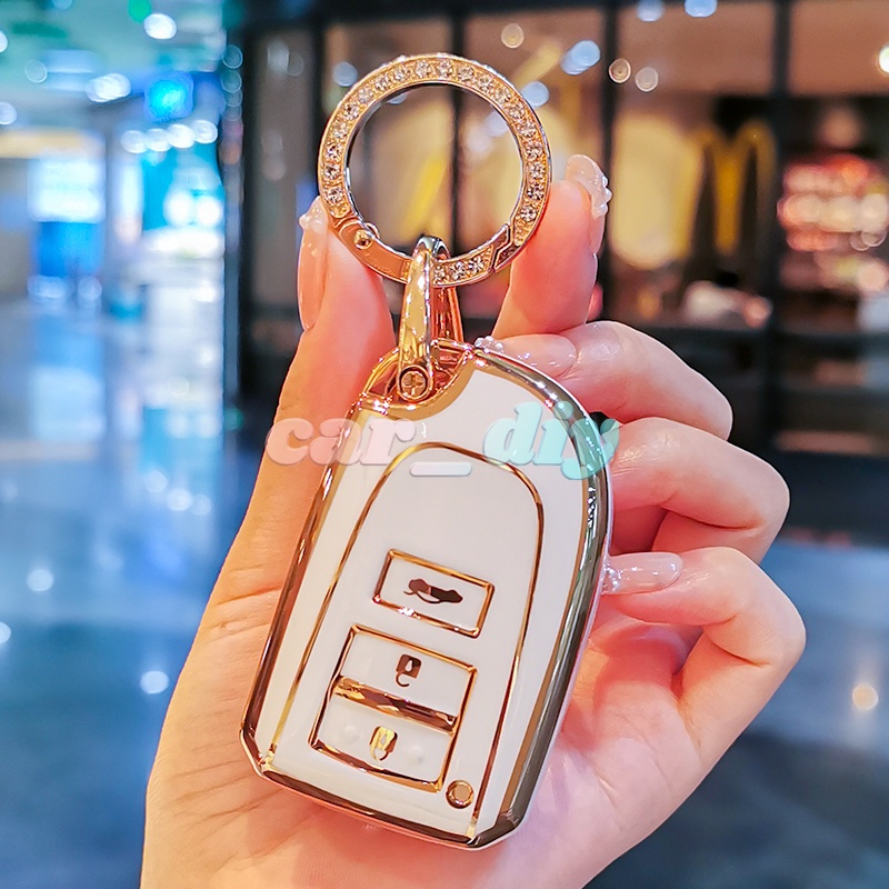 Vỏ Bảo Vệ Chìa Khóa Xe Hơi Toyota Vios Yaris Bằng TPU Màu Vàng