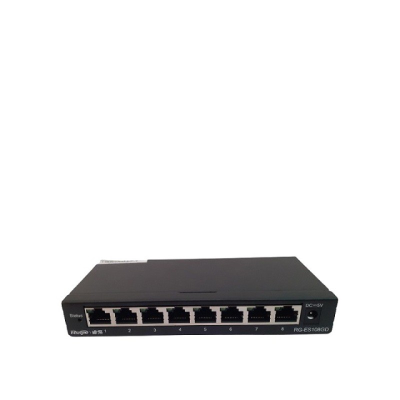 Switch chia mạng Ruijie RG-ES108GD 8 cổng 1000, 8port (chính hãng 3 năm)