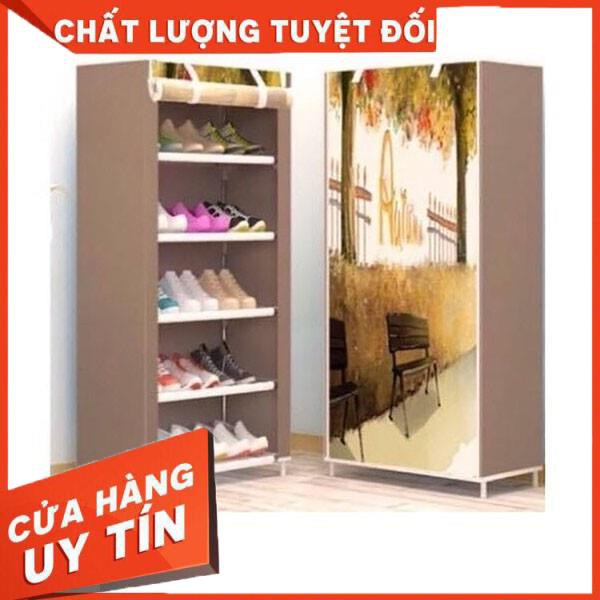 [XẢ KHO+FREE SHIP] Tủ giầy 5 tâng 6 tầng hình 3D siêu đẹp