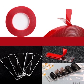 Băng keo đỏ 2 mặt, tạo fan mi, dán Nail box, dán mẫu trưng bày