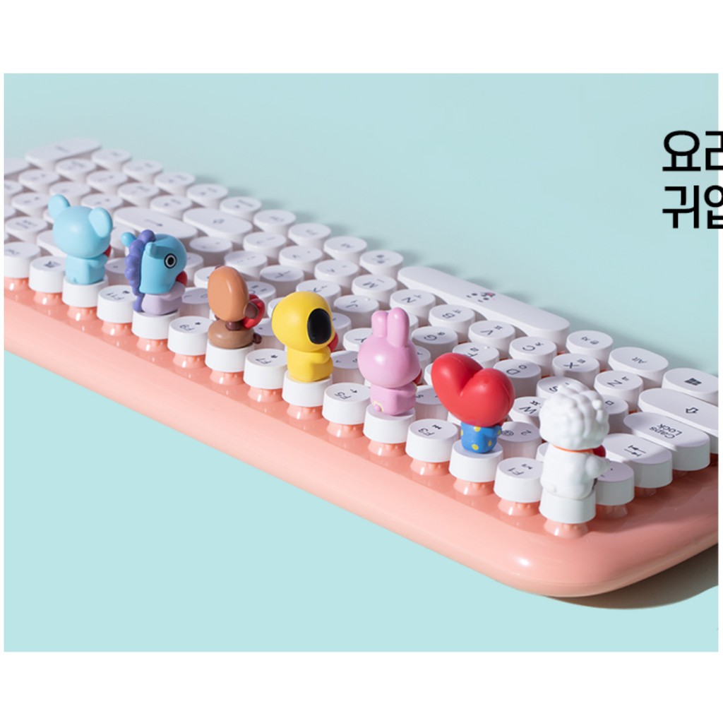 PHÍM GẮN TRANG TRÍ BÀN PHÍM KEYBOARD FIGURE KEYCAP BT21 BABY