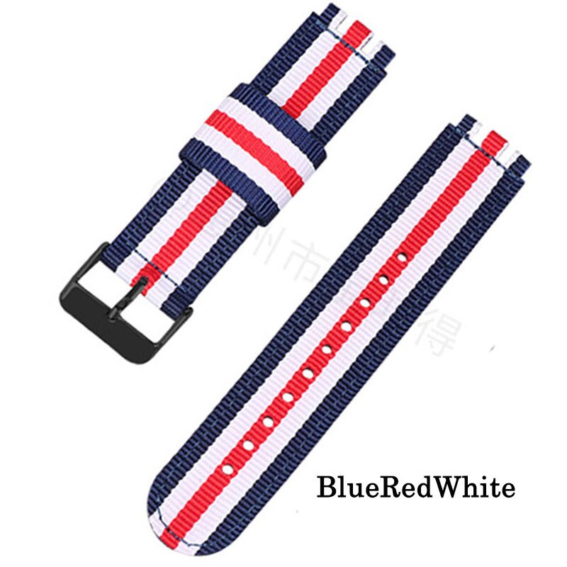 Dây Đeo Đồng Hồ Bằng Vải Canvas Nylon Kích Thước 17mm 19mm 20mm Thay Thế Chuyên Dụng Cho Đồng Hồ
