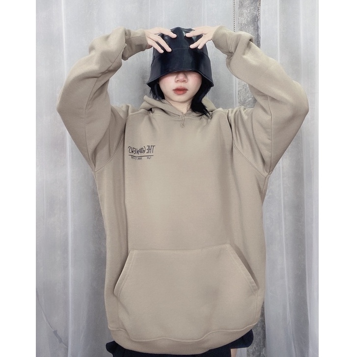 Áo Hoodie Unisex H7 form rộng nỉ bông mũ 2 lớp FPLUS