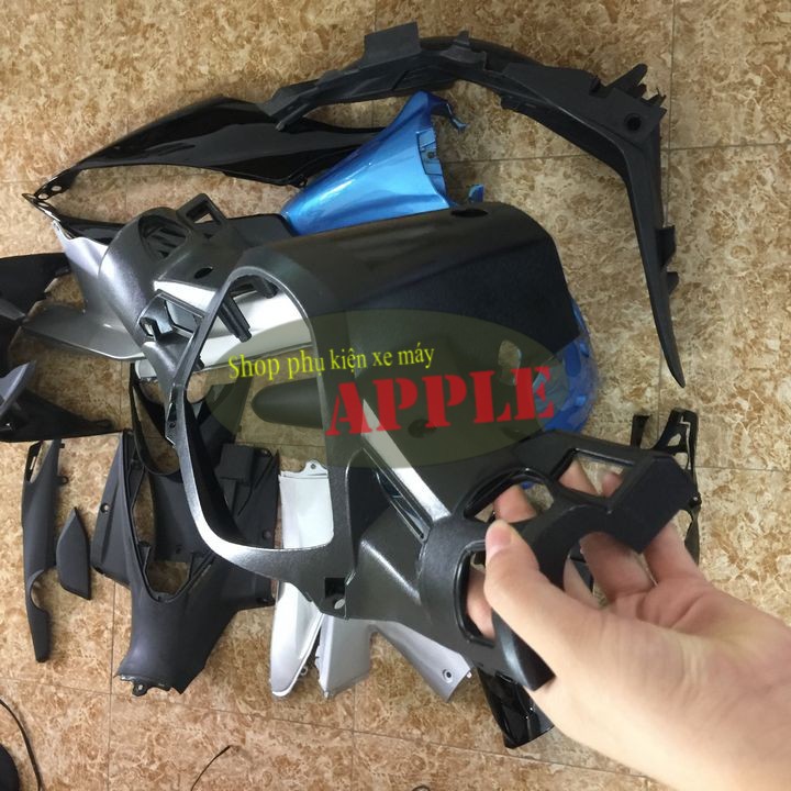 Bộ dàn áo xe WAVE S110 - RS110  màu xanh  ngọc đời 2009-2010