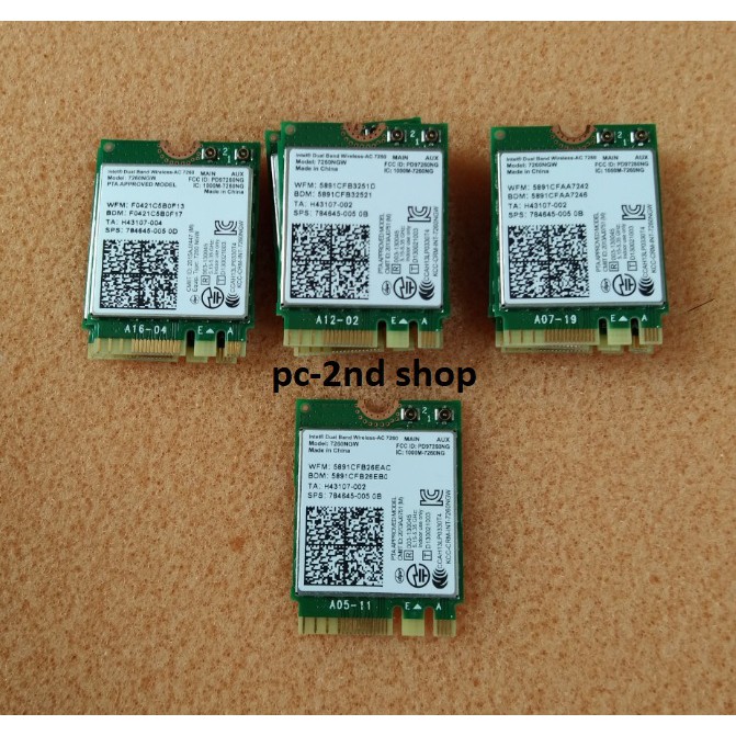 card wifi AC7260 Intel M2 NGFF, gắn cho laptop desktop