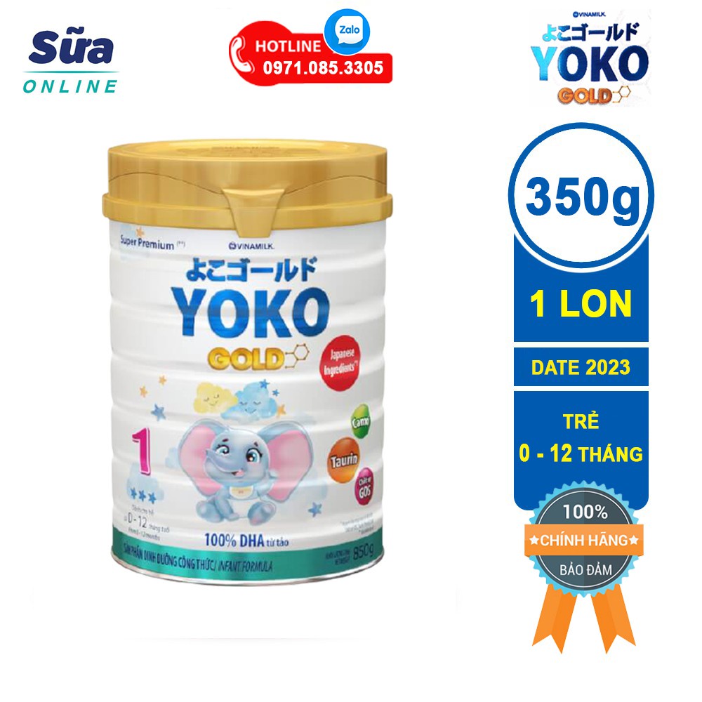 Sữa Vinamilk YOKO GOLD 1 850g (cho trẻ 0-1 tuổi)