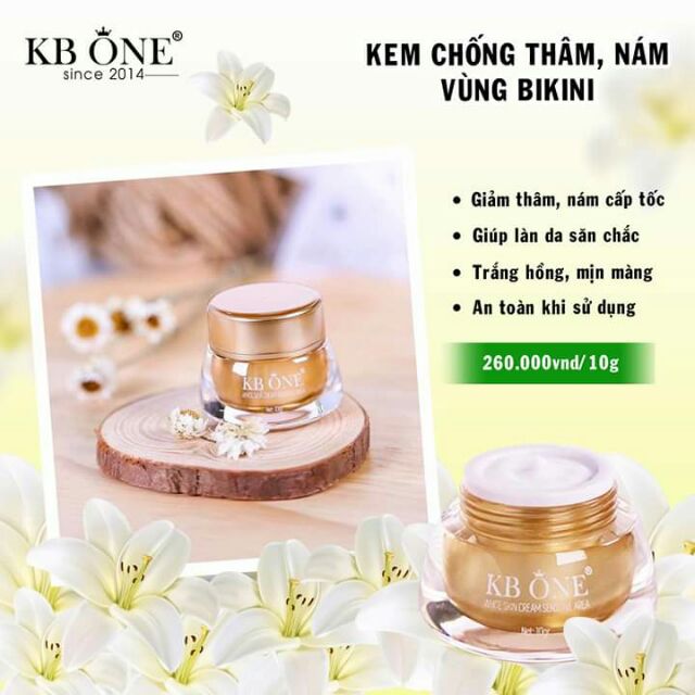 Kem chống thâm, nám vùng bikini