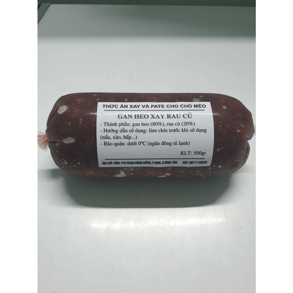 500g Gan heo xay rau củ