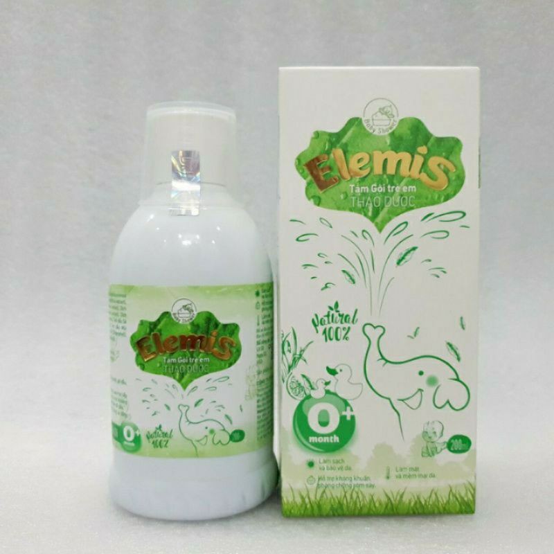 Nước tắm thảo dược thiên nhiên cho bé Elemis chai 200ml