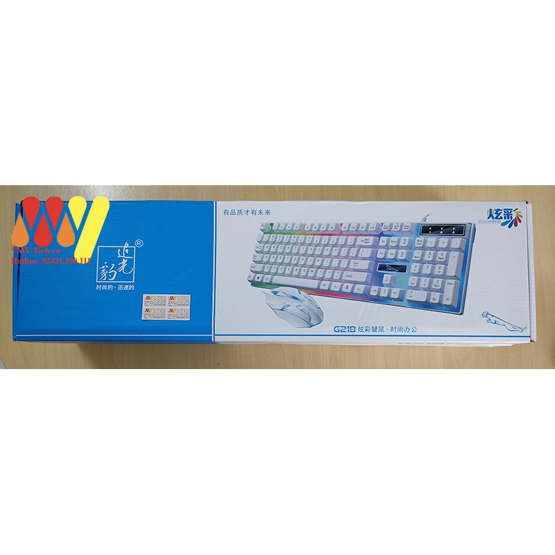 Bộ phím chuột Chuyên Game giả cơ G21 Led 7 Màu NEW 100%