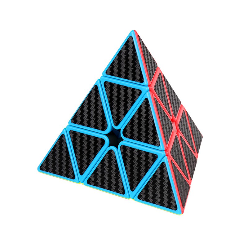 Hộp 4 Khối Rubik Biến Thể MoYu Meilong Pyraminx Skewb Megaminx Square-1 Carbon Fiber WCA