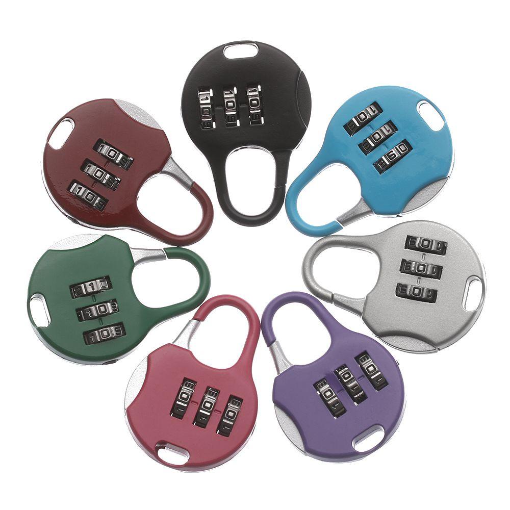 BORAG 1 Ổ Khóa Mật Khẩu 3 Chữ Số Mini Bằng Kim Loại Cho Hành Lý / Phòng Gym
