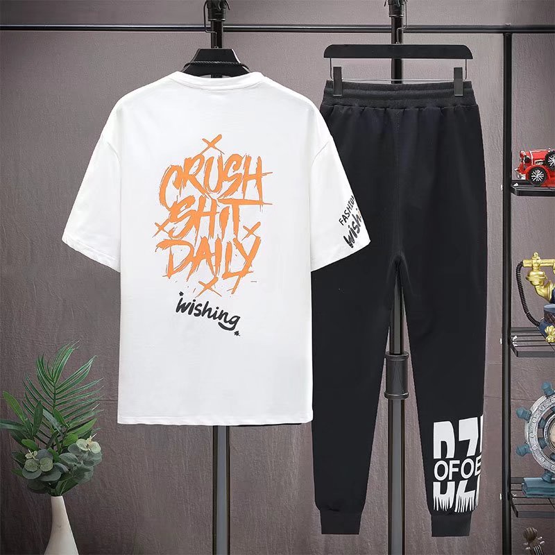 Áo Thun Tay Ngắn Dáng Rộng In Họa Tiết Phong Cách Nhật Bản Thời Trang Mùa Hè Cho Nam Size M-5XL