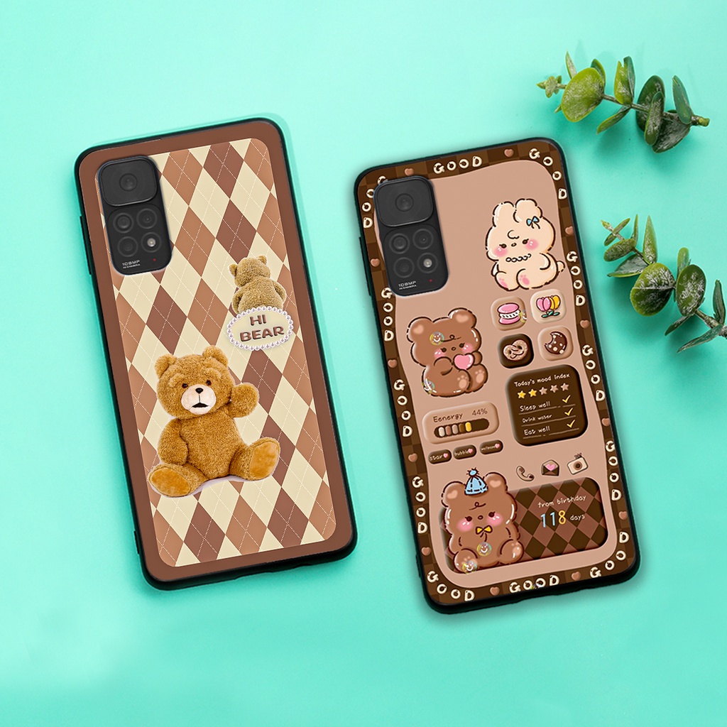 Ốp lưng Xiaomi Redmi Note 11 4G / Note 11S / Note 11 Pro in hình gấu bear dễ thương, bền đẹp