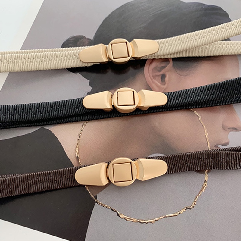 Dây Thắt Lưng Co Giãn Mỏng Nhẹ Dành Cho Nữ