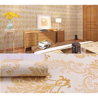 Giấy dán tường hoa văn đức khổ 45cm dài 10mcó keo sẵn