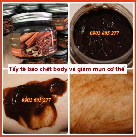 [CHÍNH HÃNG] Tẩy Da Chết Toàn Thân Eksklyuziv Kosmetik Chiết Xuất Quế Hồi Và Café Gel Scrub Coffee Cinanmon Cloves 380g