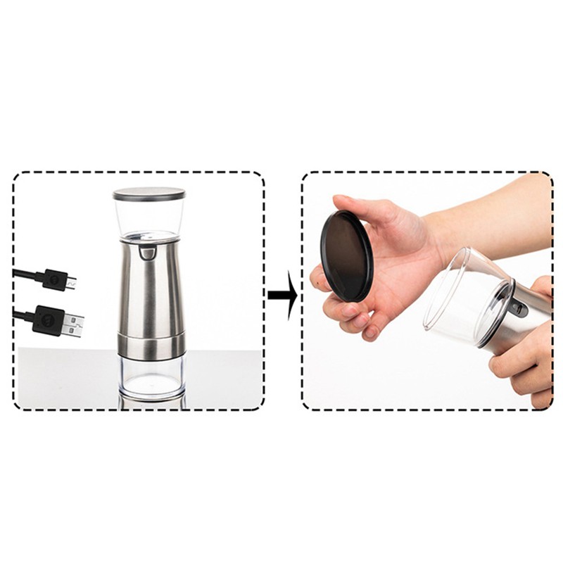 Electric Coffee Grinder USB Charging Coffee Bean Grinder Mill