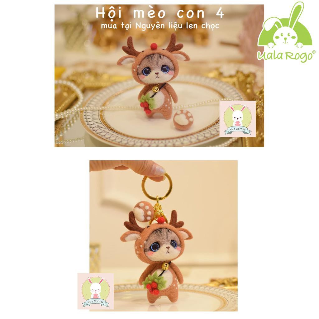 BỘ KIT HỘI MÈO CON 4 - LEN CHỌC CÓ HƯỚNG DẪN