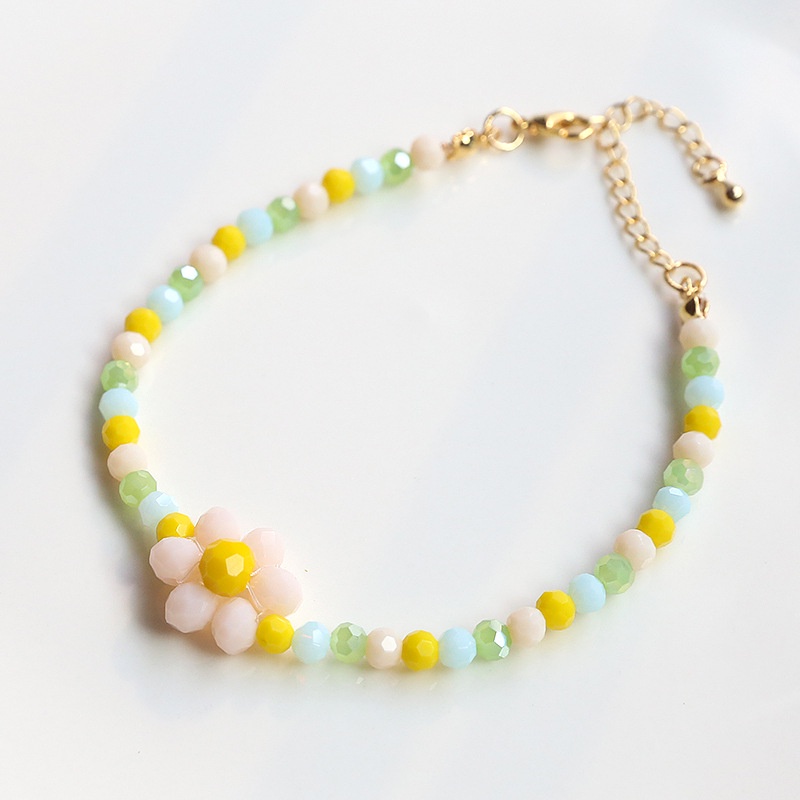 Set 100 bánh xe pha lê 4mm nhiều màu sắc dùng làm đồ trang sức thủ công