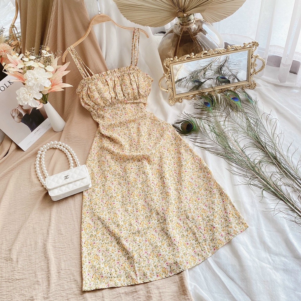 Váy 2 Dây, Đầm Maxi Đuôi Cá Chất Voan 2 Lớp Cao Cấp Gợi Cảm Quyến Rủ Cho Mùa Hè Năng Động. | BigBuy360 - bigbuy360.vn