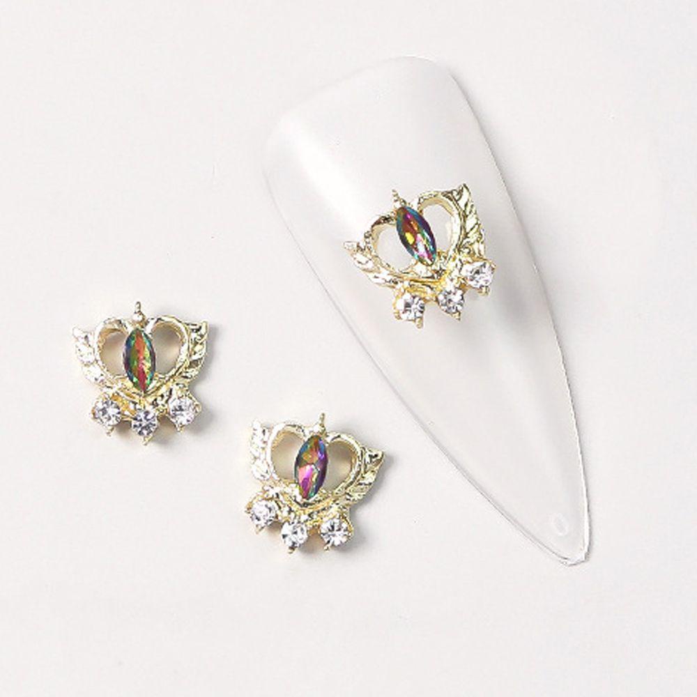 Móng Tay Giả Phong Cách Nhật Bản|Phụ Kiện Trang Trí Móng Tay Hình Trái Tim 3D Thời Trang Hàn Quốc Cho Nữ