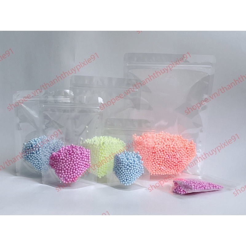 1KG Túi Zip trong suốt đáy đứng - Túi đựng thực phẩm - Túi đựng trà chanh - Túi đựng bánh kẹo - Túi zipper ziplock