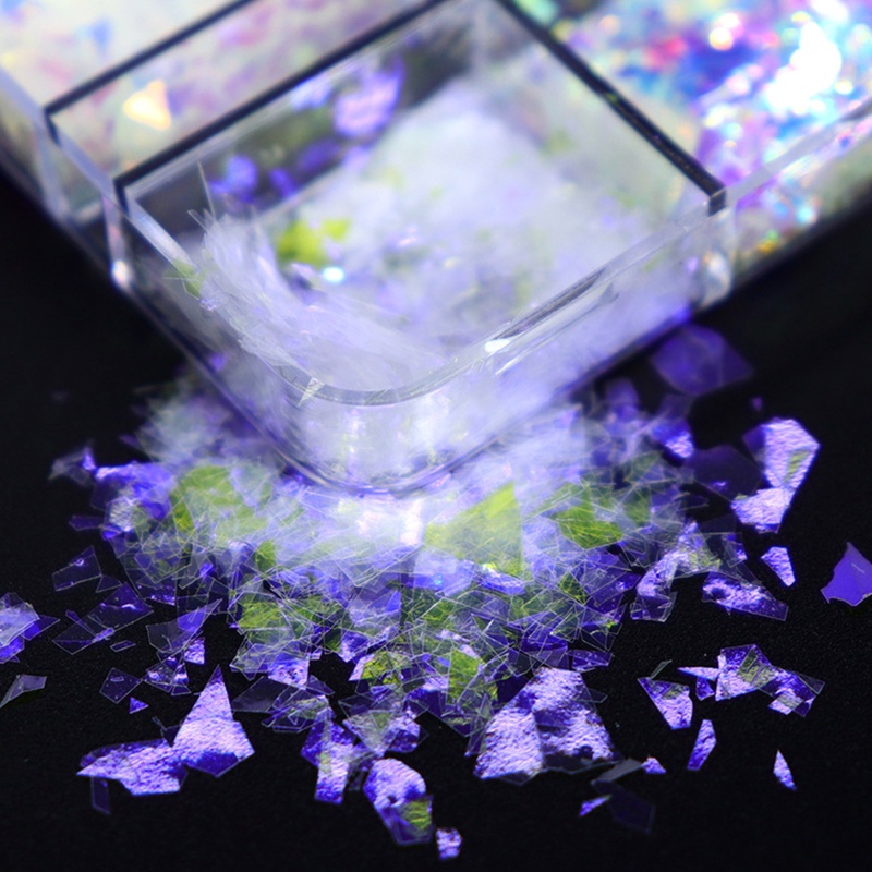 Hộp Kim Tuyến Lấp Lánh 3D Trang Trí Móng Tay