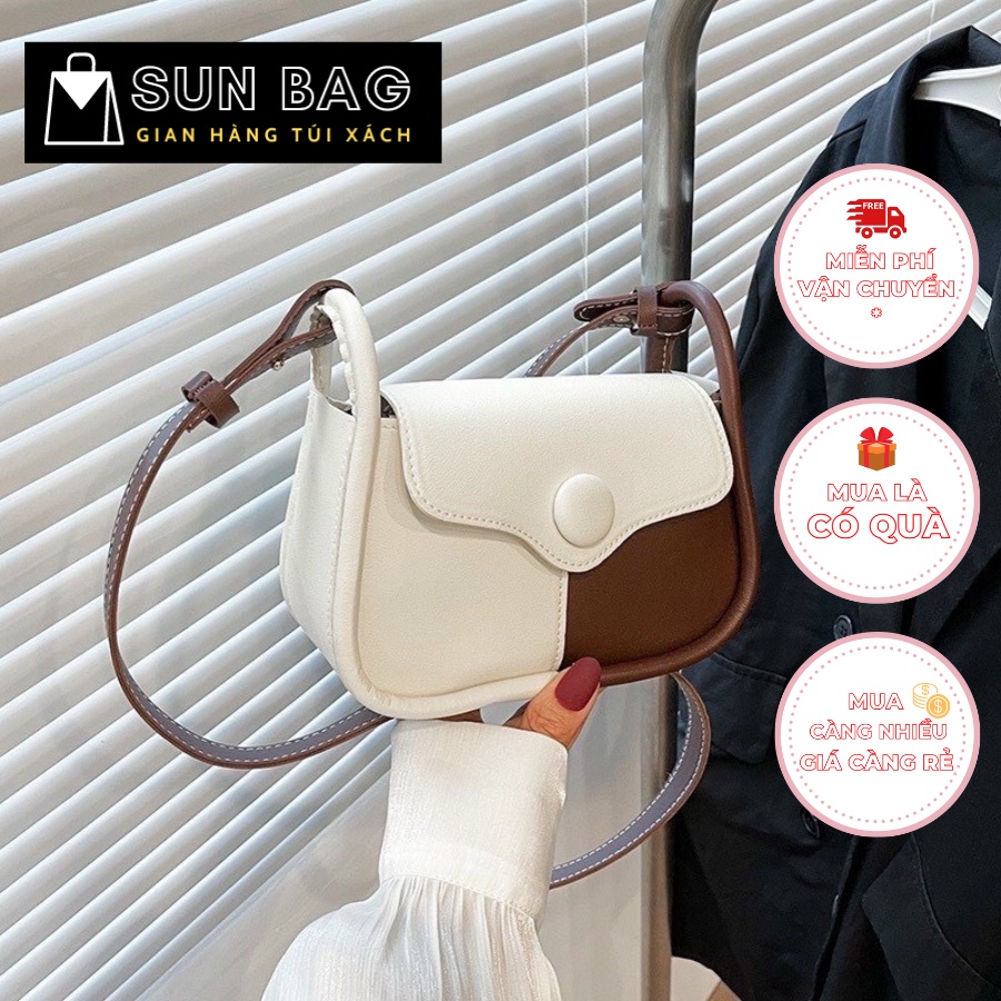 Túi xách nữ đeo chéo, đeo vai, đi chơi, đi học, dự tiệc, da cao cấp, phong cách hàn quốc size 21cm SB273