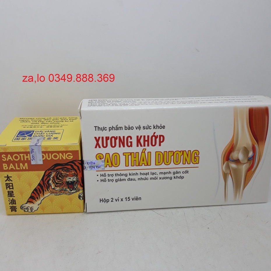 Viên Xương Khớp Sao Thái Dương &amp; Dầu Con Hổ Sao Thái Dương BALM